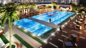 Swimming Pool View of Lawnz by Danube