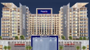 Night view of Pearlz by Danube Properties